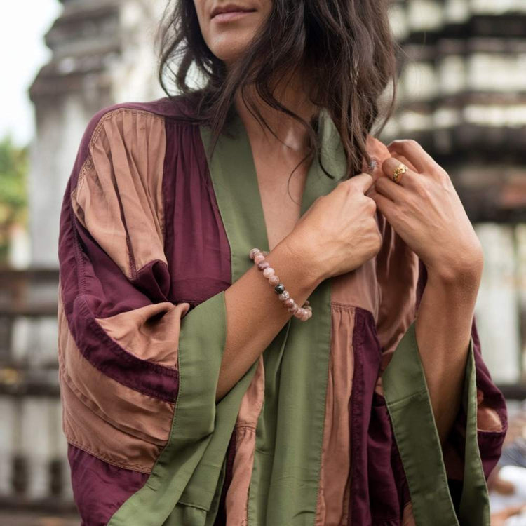 Pierre équilibre relationnel | Bracelet lithothérapie harmonie