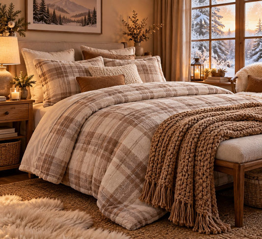Housse de couette en flanelle : une bonne idée pour des nuits plus douces ? dans une chambre calme