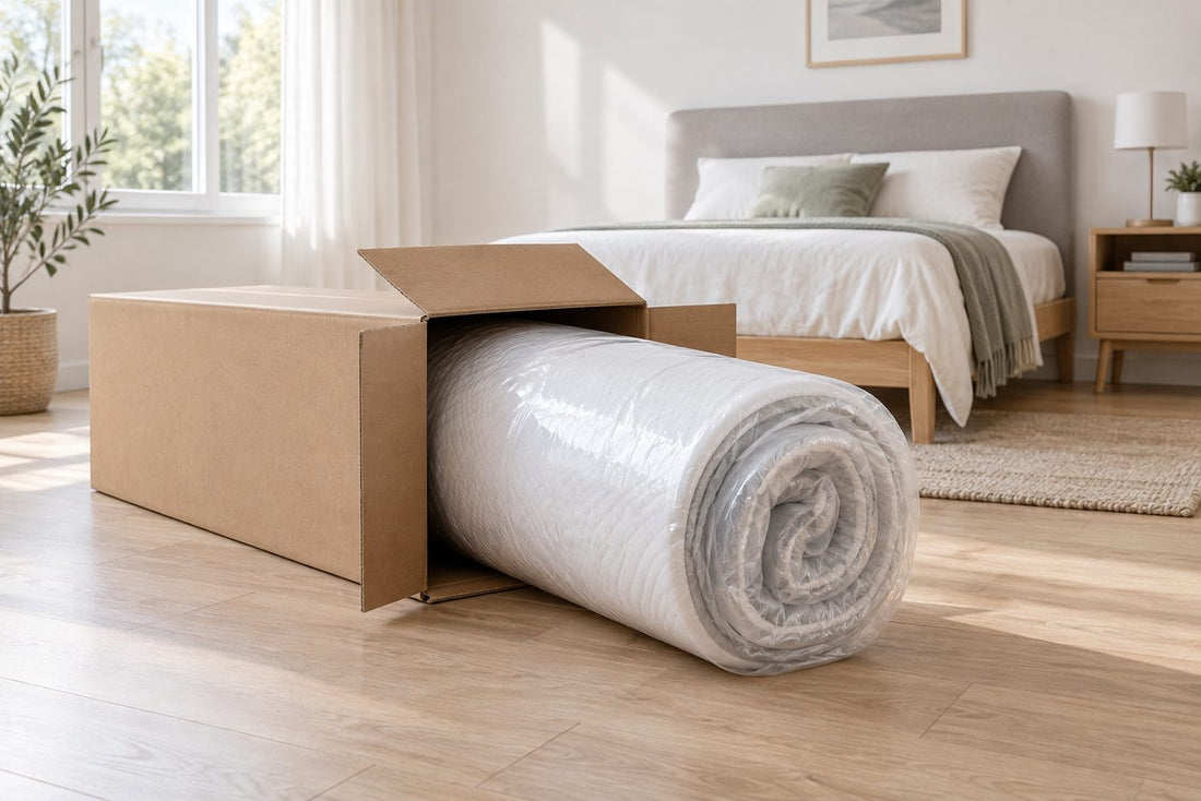 Matelas roulé livré à domicile : pratique, mais à vérifier avant achat dans une chambre calme