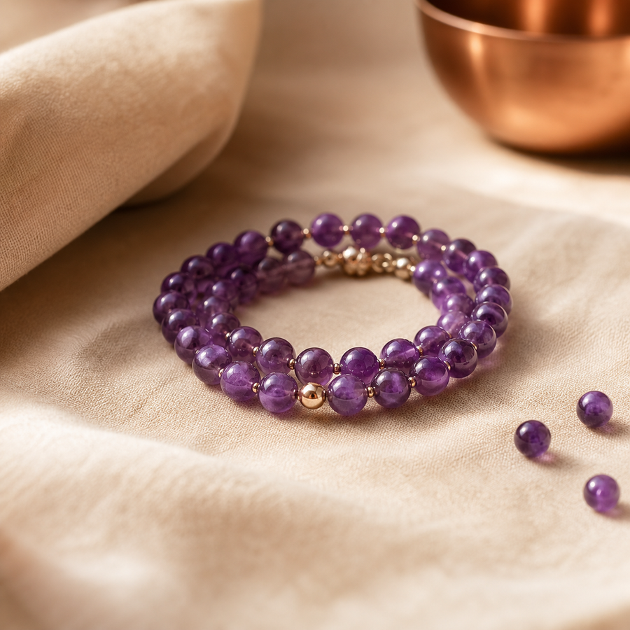 Bracelet en amethyste naturelle DailyLama