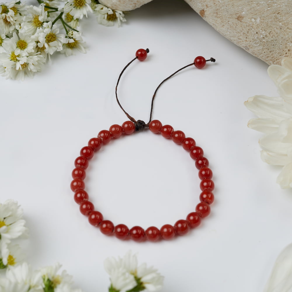 Bracelet Cornaline en pierre naturelle – collection Chakra Sacré DailyLama