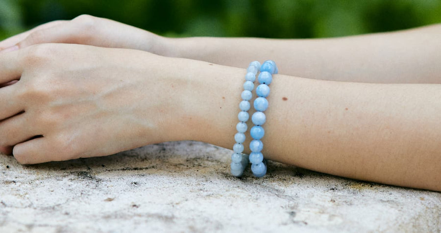 bracelet aigue marine