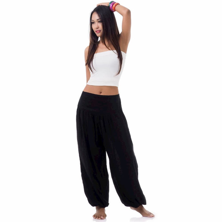 Sarouel blanc en coton léger