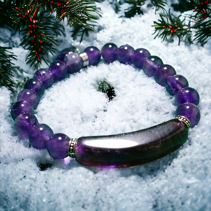 Bracelet Améthyste pierre naturelle DailyLama - vue 2