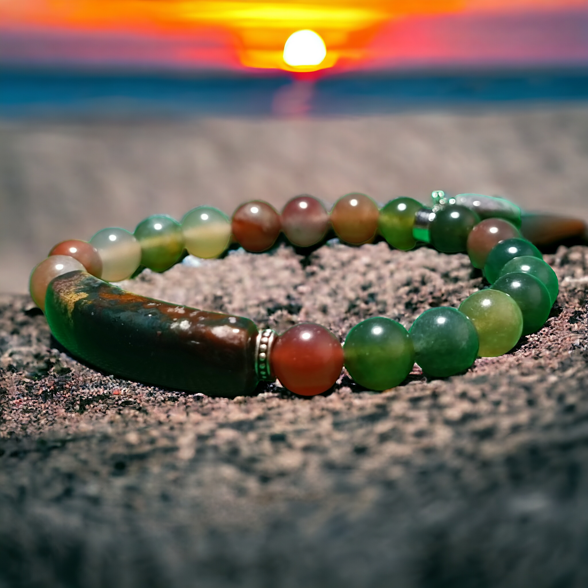 Bracelet Agate pierre naturelle DailyLama - vue 2