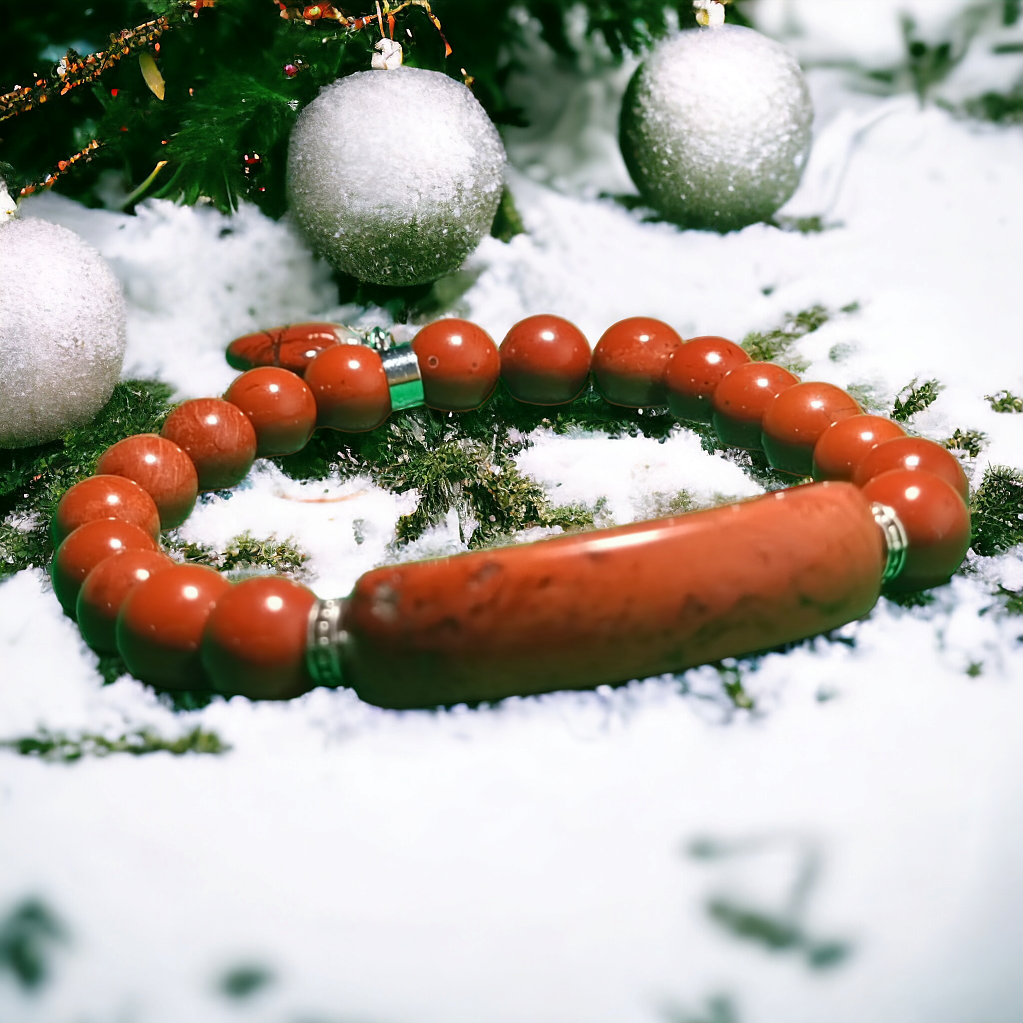 Passion Terrestre - Bracelet Jaspe Rouge