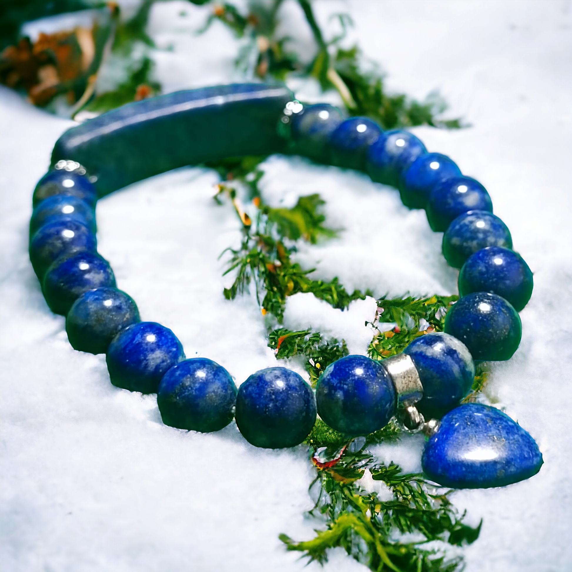 Bracelet Lapis Lazuli pierre naturelle DailyLama - vue 4