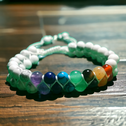 Bracelet Howlite pierre naturelle DailyLama - vue 2