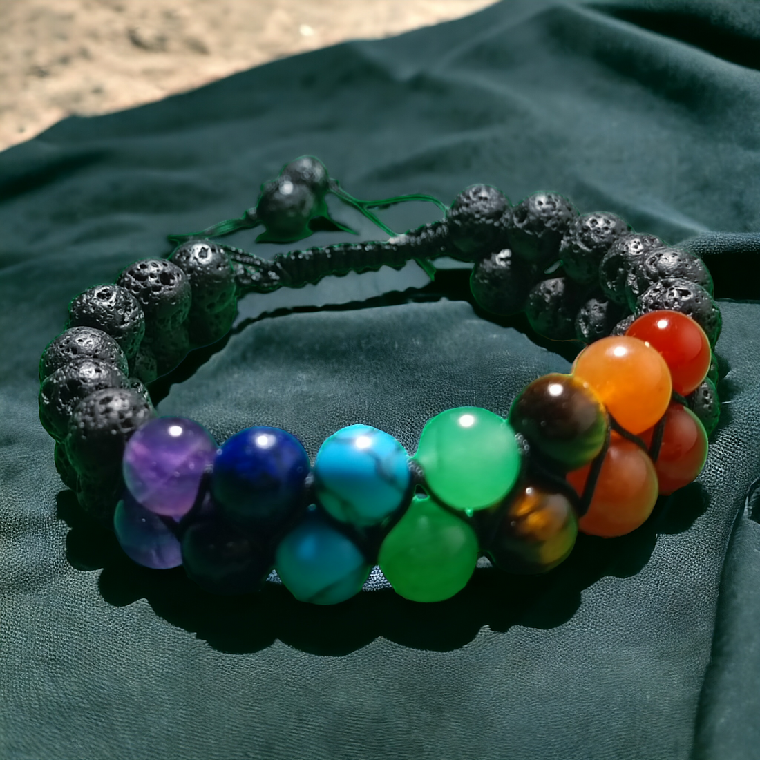 Bracelet Pierre de Lave pierre naturelle DailyLama - vue 2