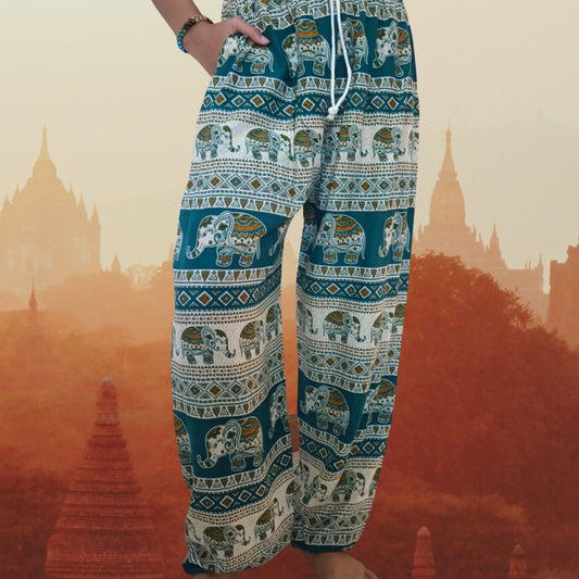 sarouel elephant thailandais bleu