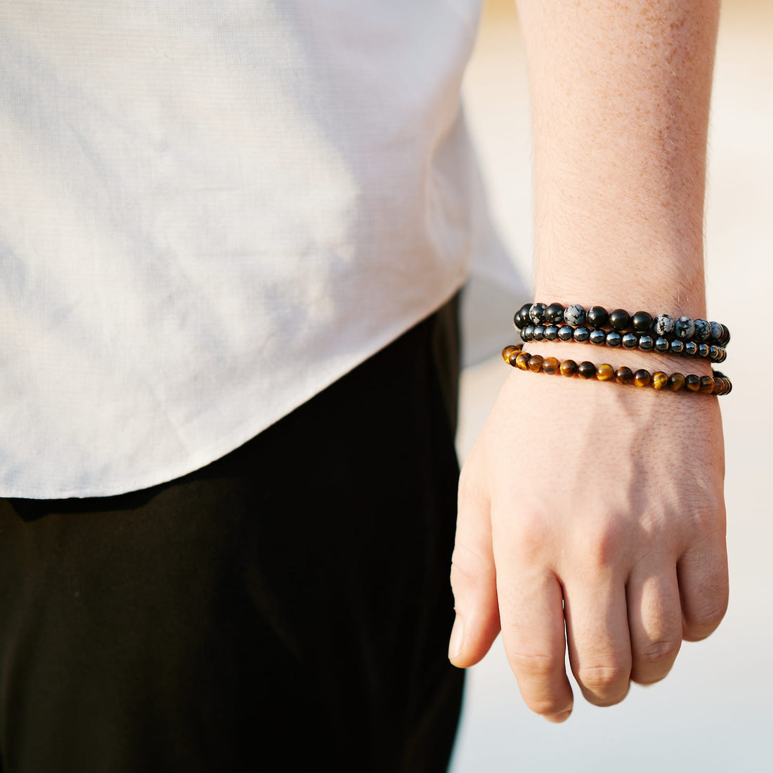 Bracelet en Œil de Tigre : Conviction et DailyLama