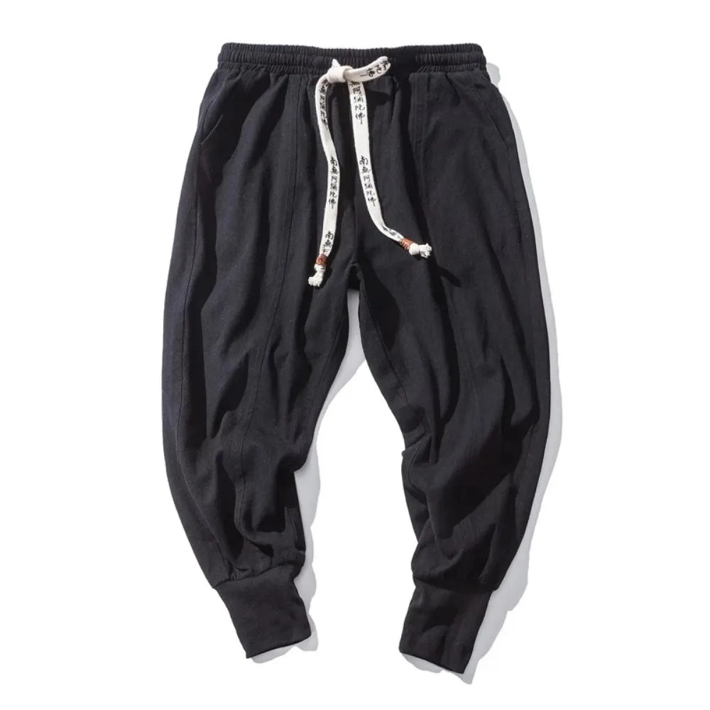 Sarouel Homme Bleu Marine — chevilles bord-côte — Bleu marine
