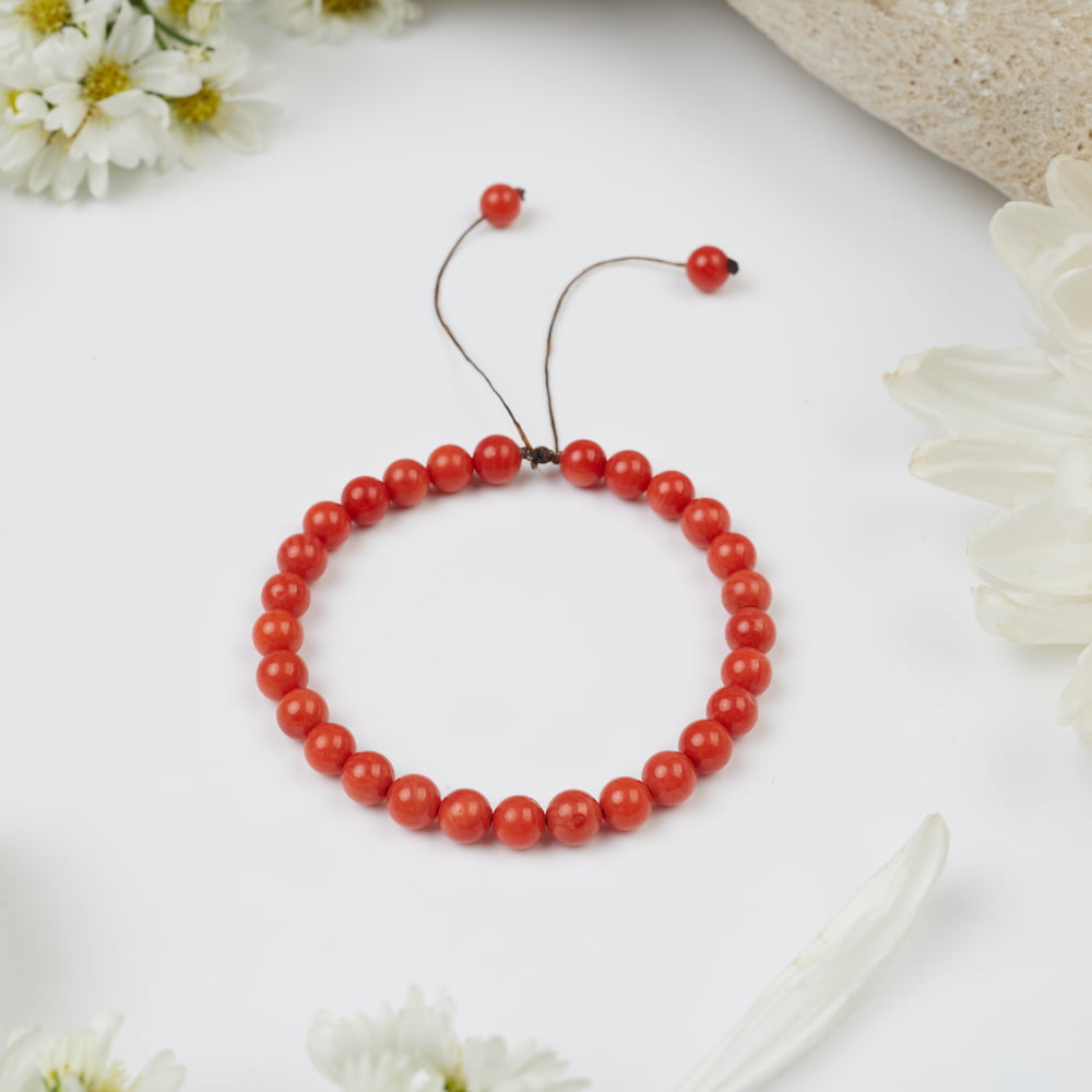 bracelet corail 6mm