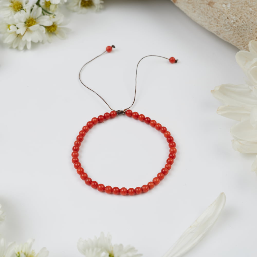 bracelet corail 4mm