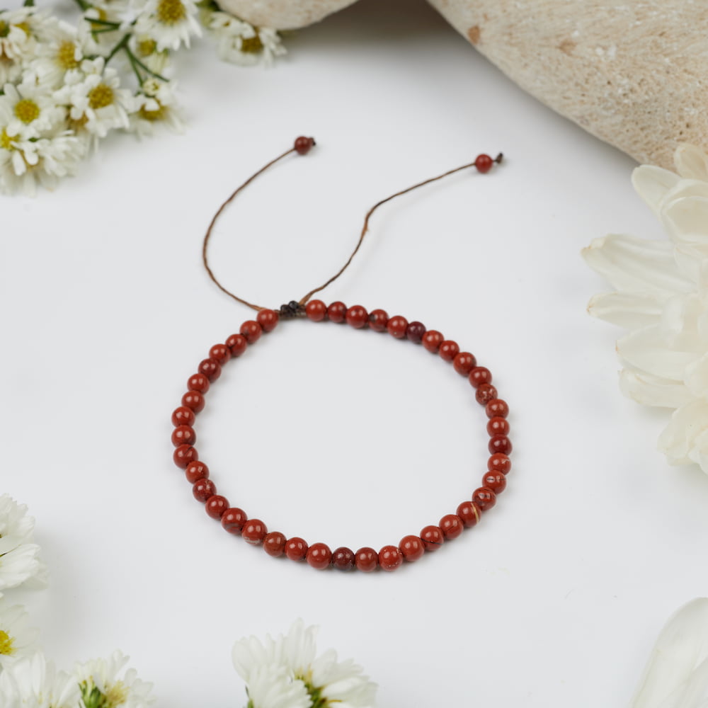 Bracelet Jaspe Rouge pierre naturelle DailyLama