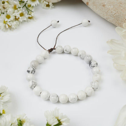 bracelet howlite 8mm