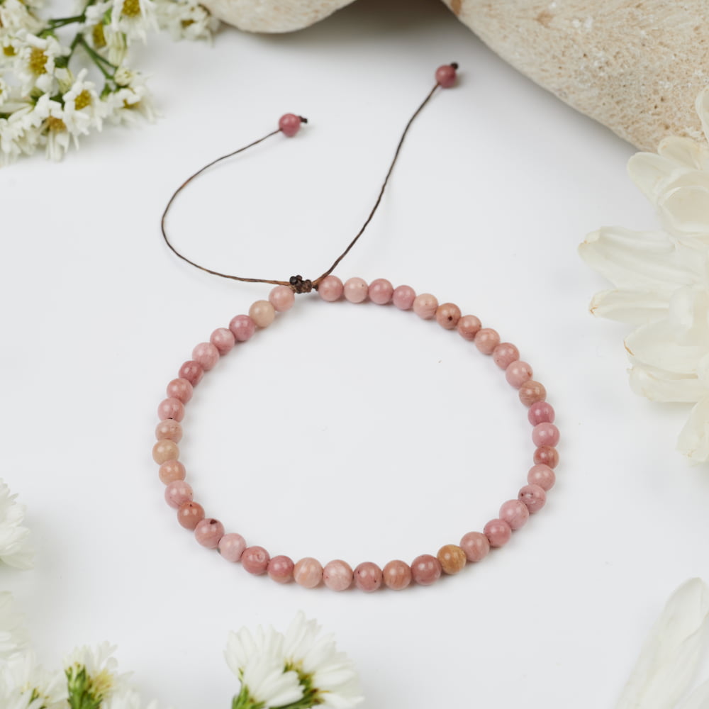 bracelet rhodonite 4mm