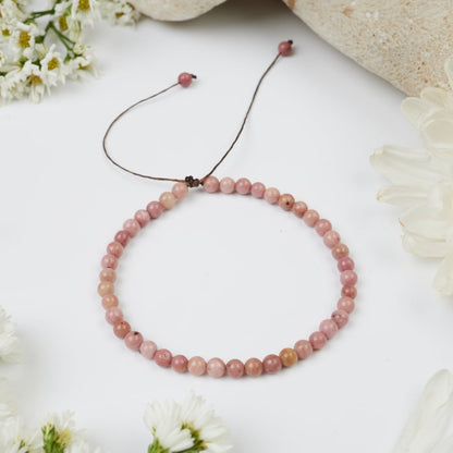 bracelet rhodonite 4mm