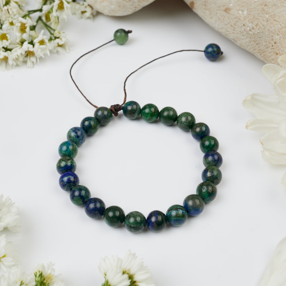 bracelet azurite 8mm