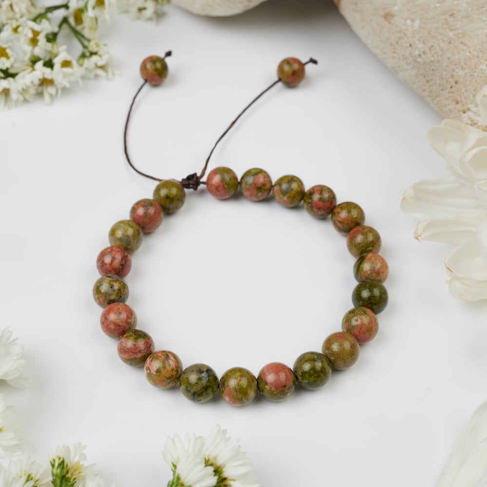 bracelet unakite 8mm