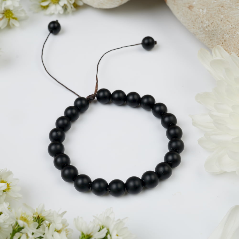 bracelet onyx mat 8mm