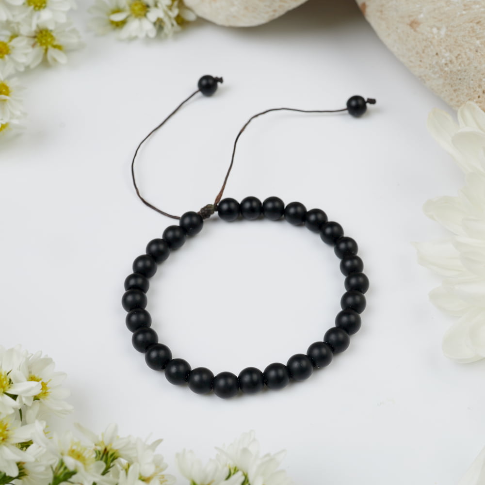 bracelet onyx mat 6mm