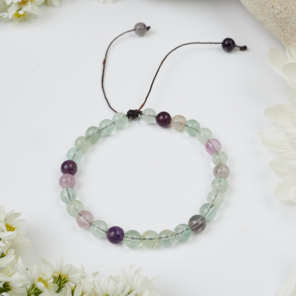 bracelet fluorite 6mm