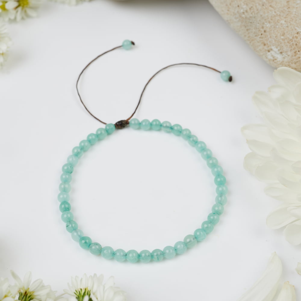 bracelet amazonite 4mm