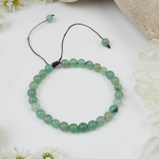 bracelet aventurine claire 6mm