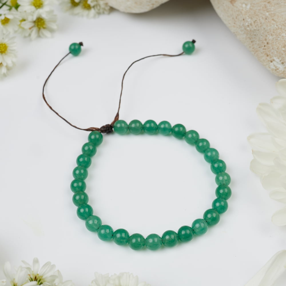 bracelet aventurine foncé 6mm