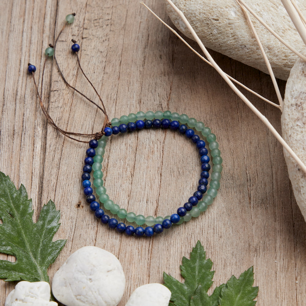 bracelet aventurine lapis