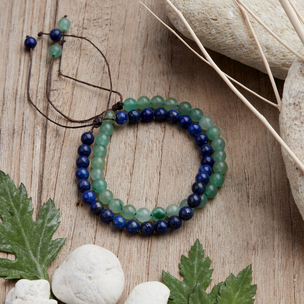 bracelet aventurine lapis