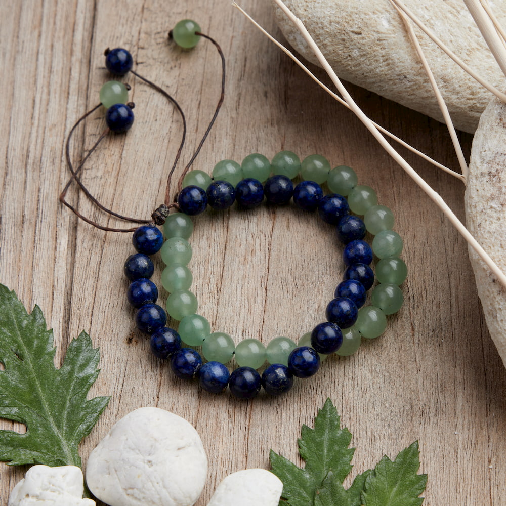 bracelet aventurine lapis