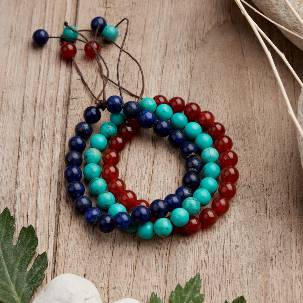 bracelets couple pierres naturelles