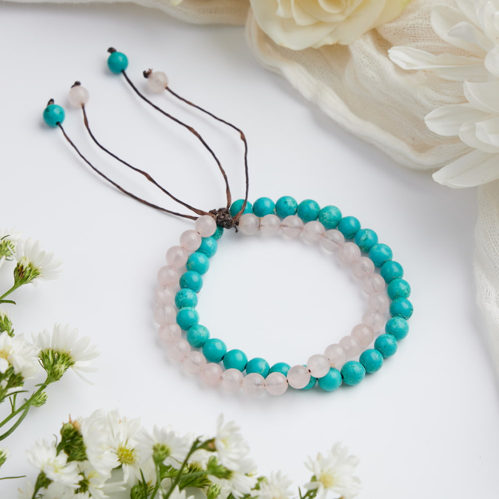 bracelet couple turquoise