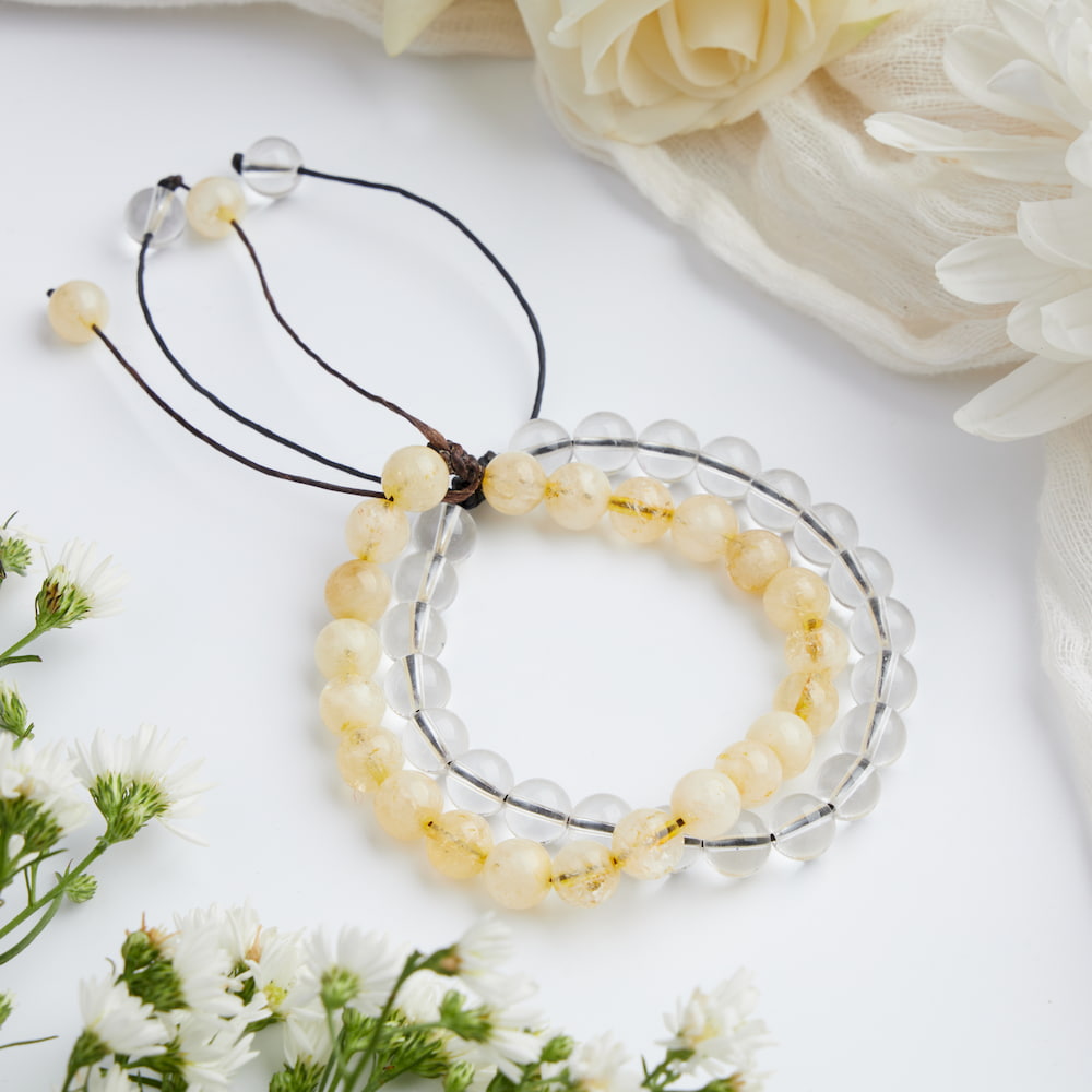 bracelet couple citrine