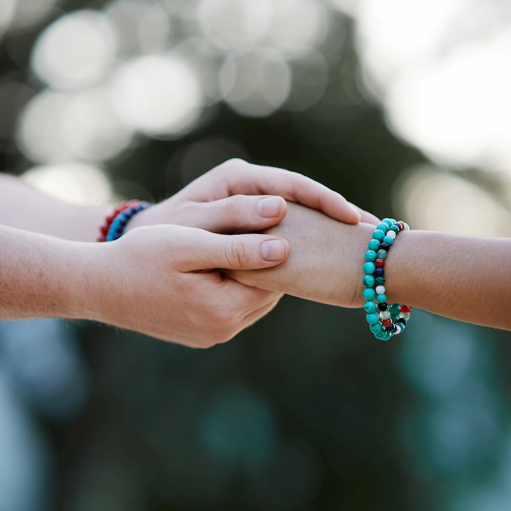 bracelet couple turquoise