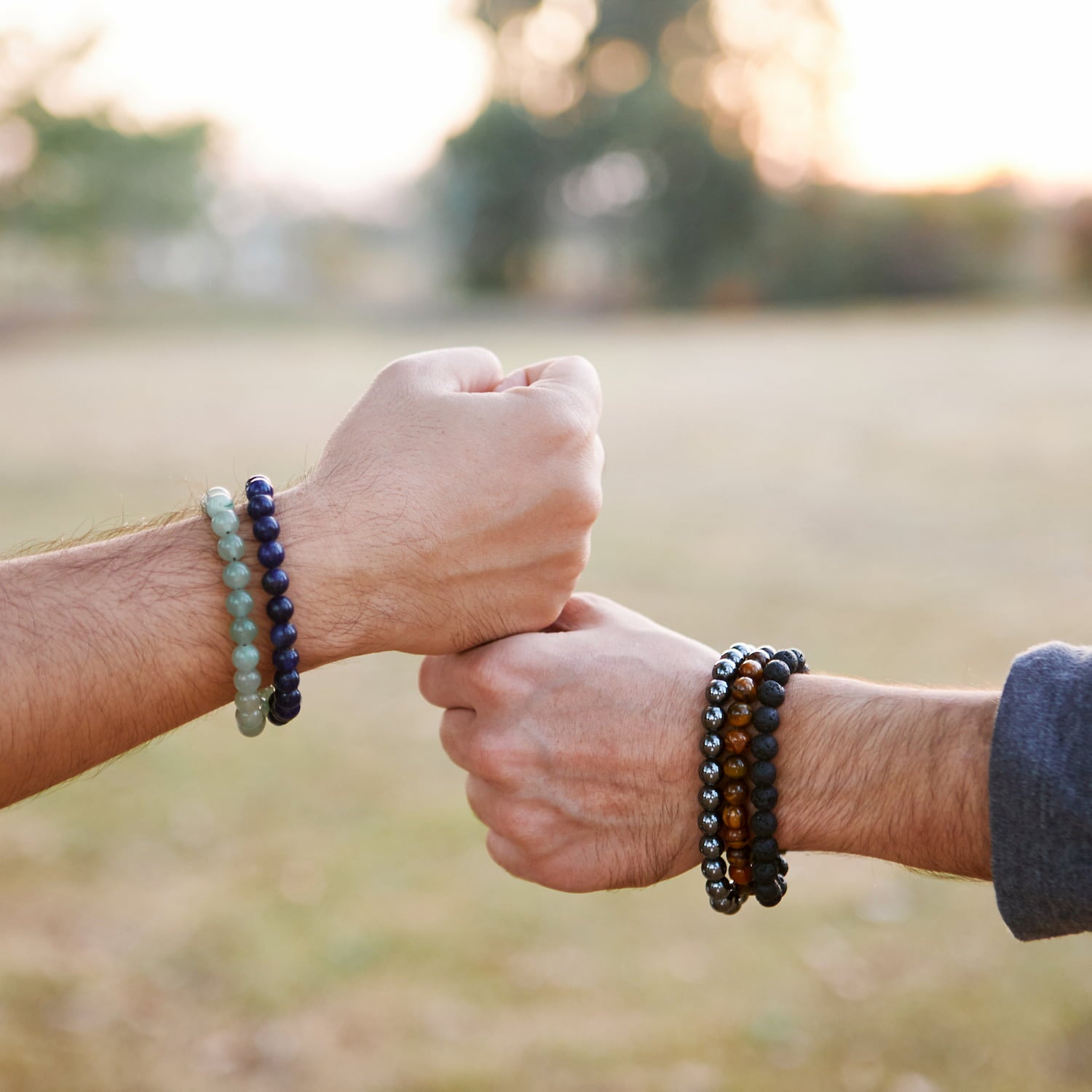 bracelet couple pierre lave oeil de tigre onyx