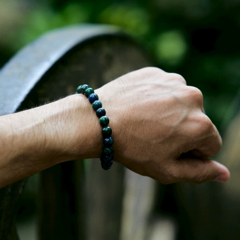 bracelet azurite homme