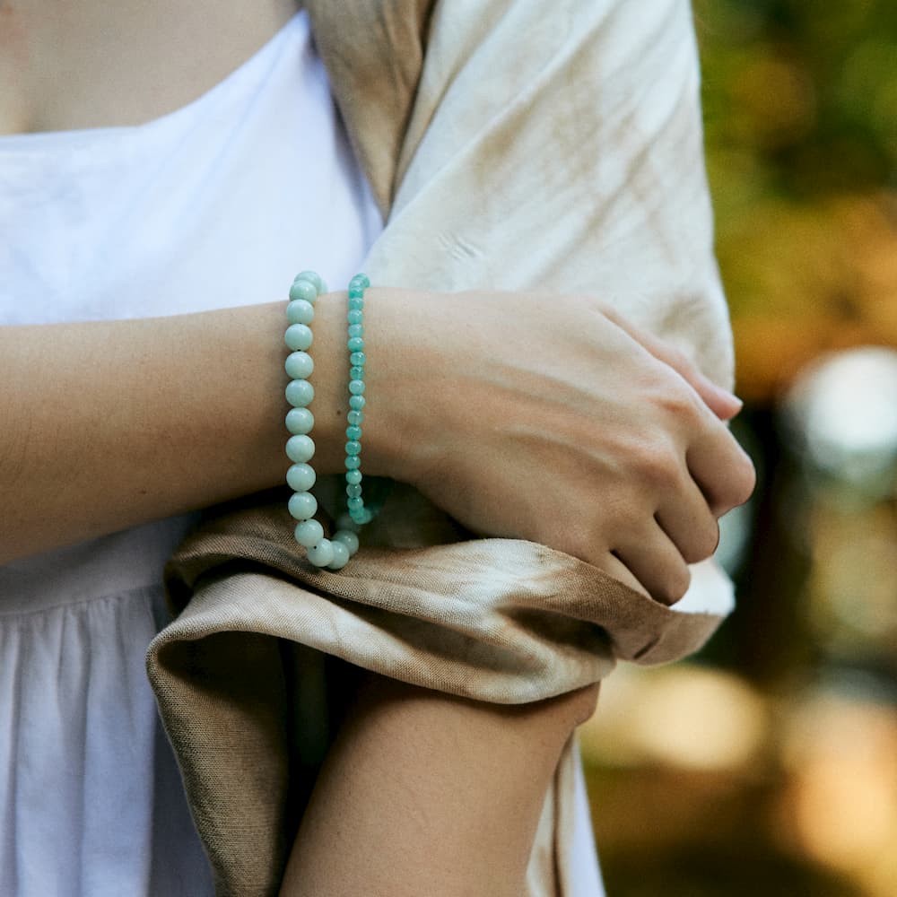 bracelet amazonite femme