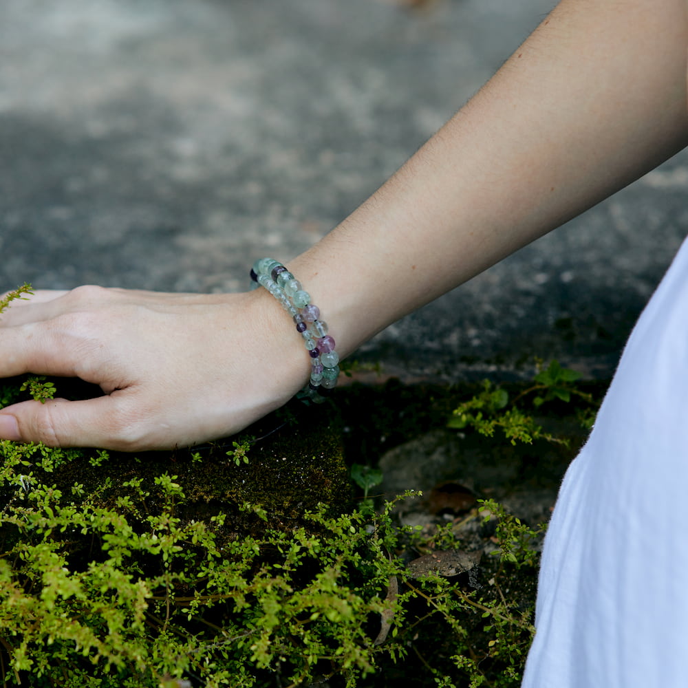 bracelet fluorite femme