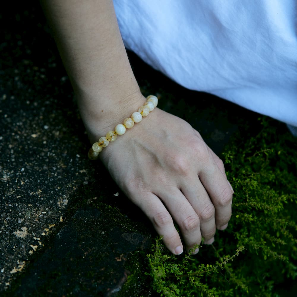 bracelet citrine femme