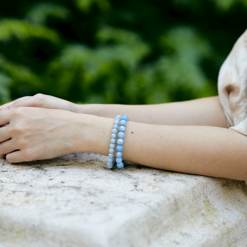 bracelet aigue marine femme