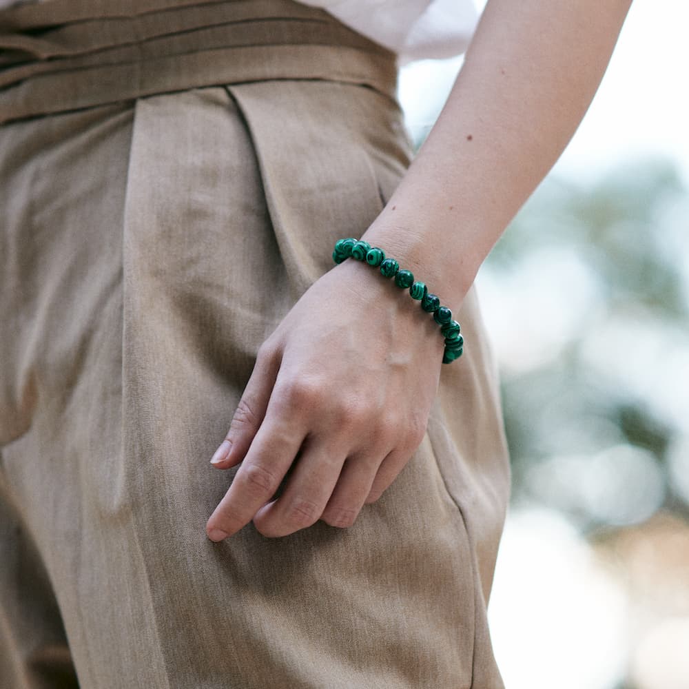 bracelet malachite femme