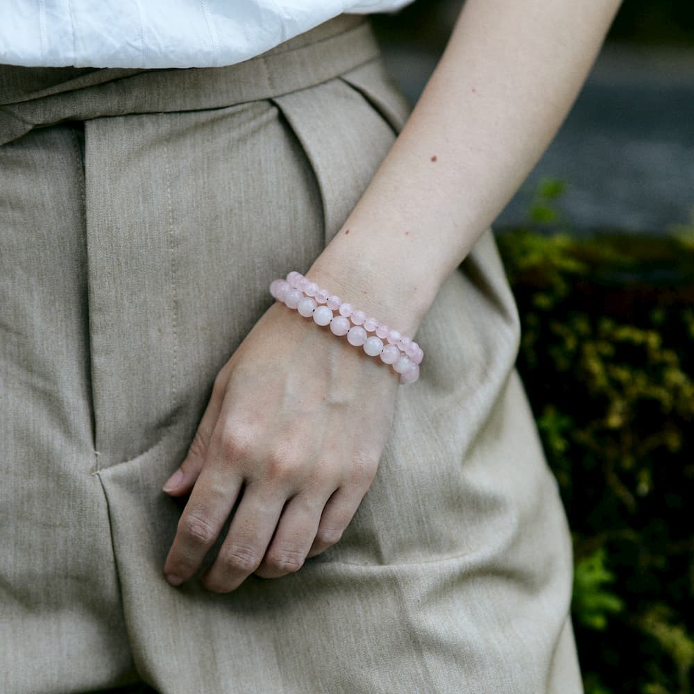 bracelet quartz rose femme