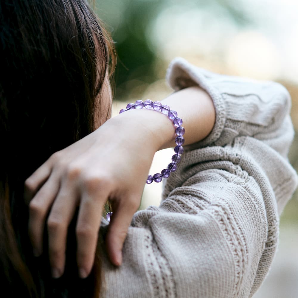 bracelet améthyste femme