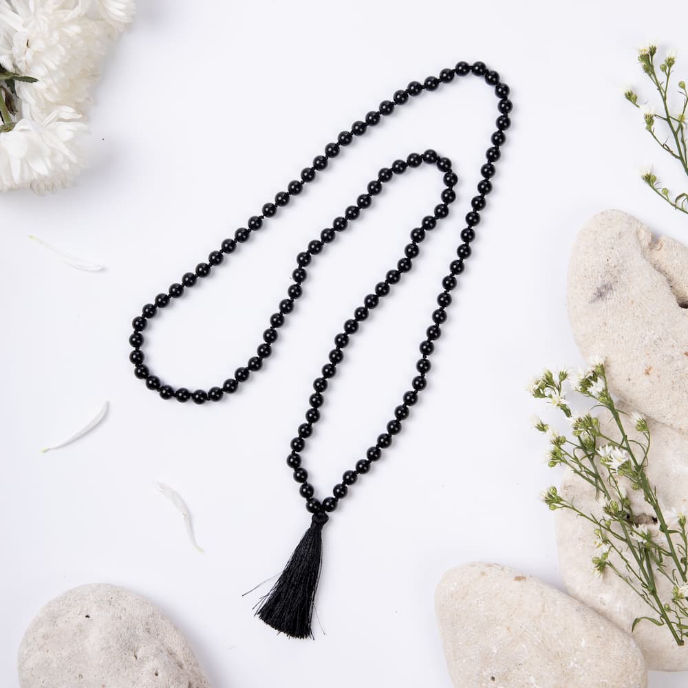 mala tibétain onyx