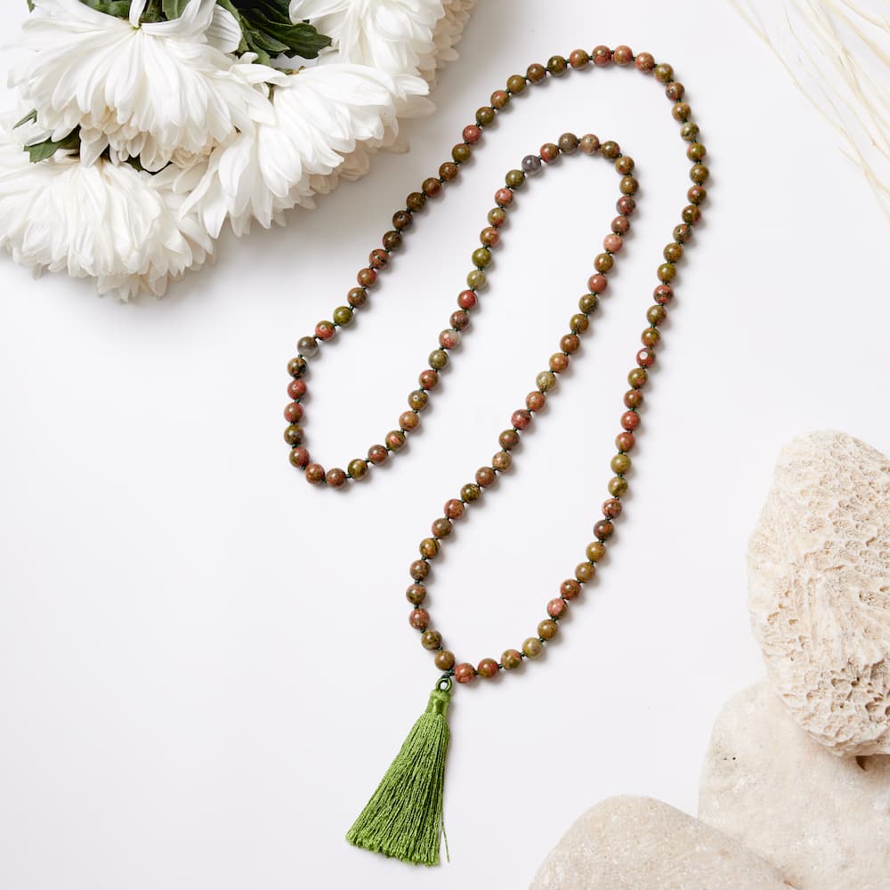 collier mâlâ unakite