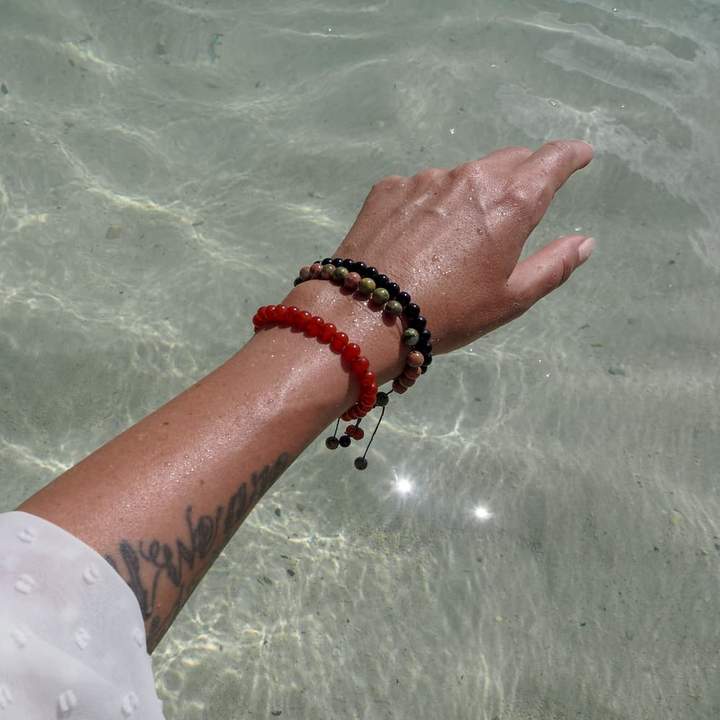 Bracelet Unakite pierre naturelle DailyLama