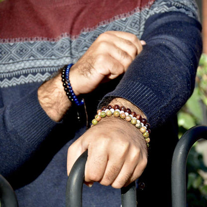 bracelet bouddhiste unakite